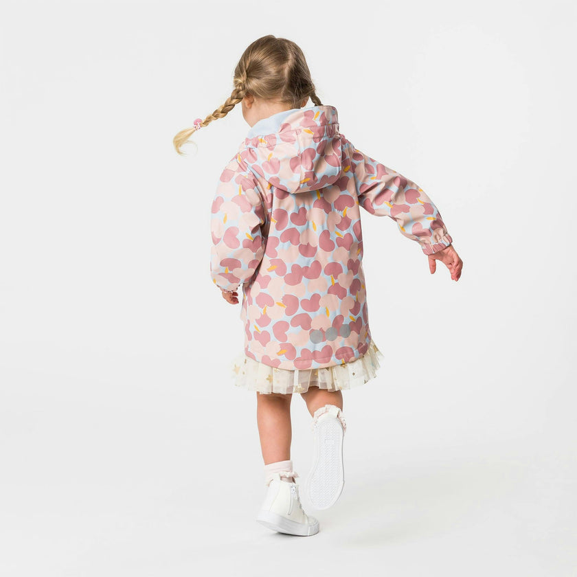 Recycled Waterproof Raincoat, Pink