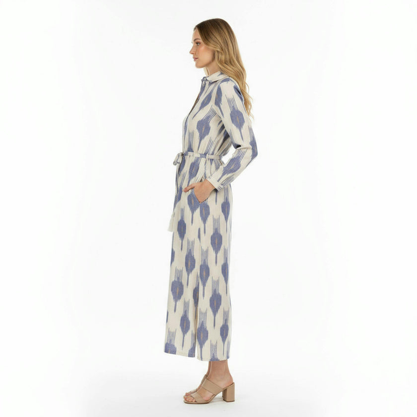 Anais Women's Shirtdress La Creme Ikat, natural