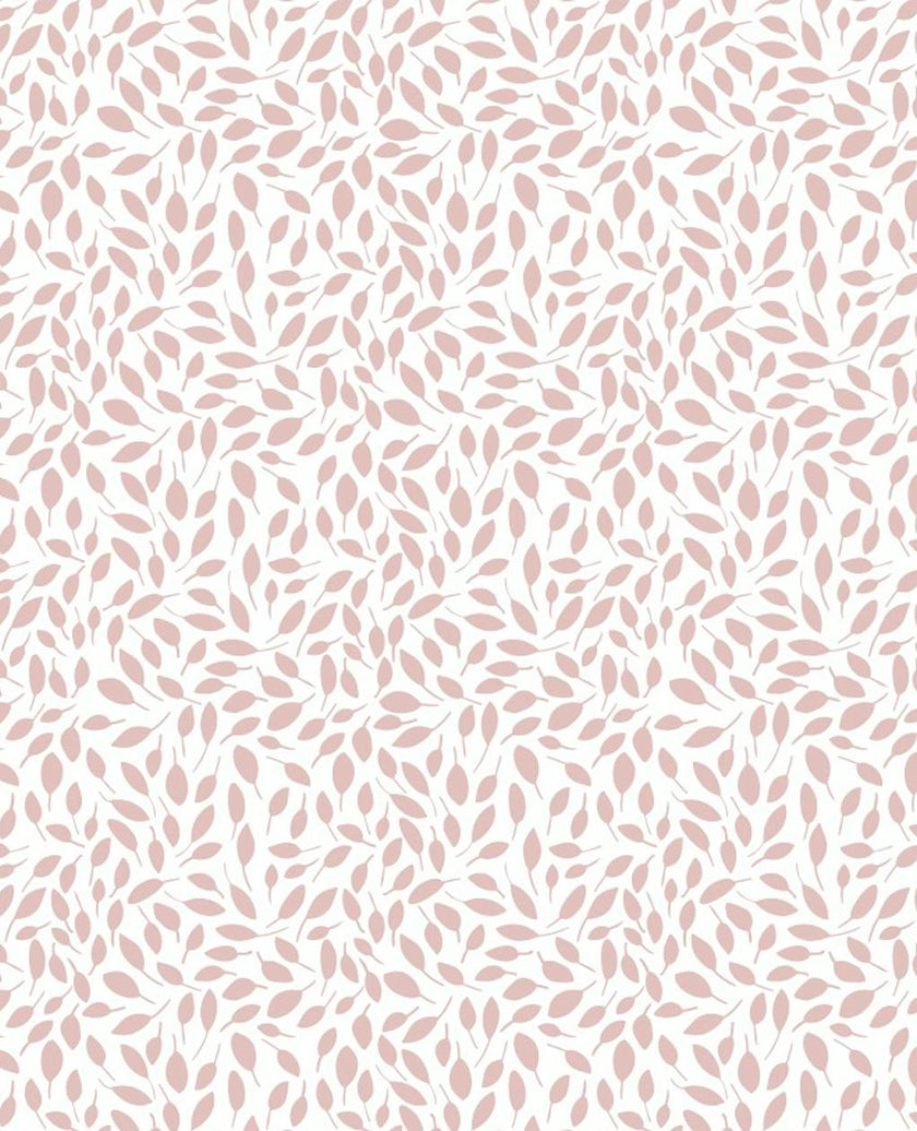 Pink Leaves Pima Cotton Baby One-Piece Pajamas