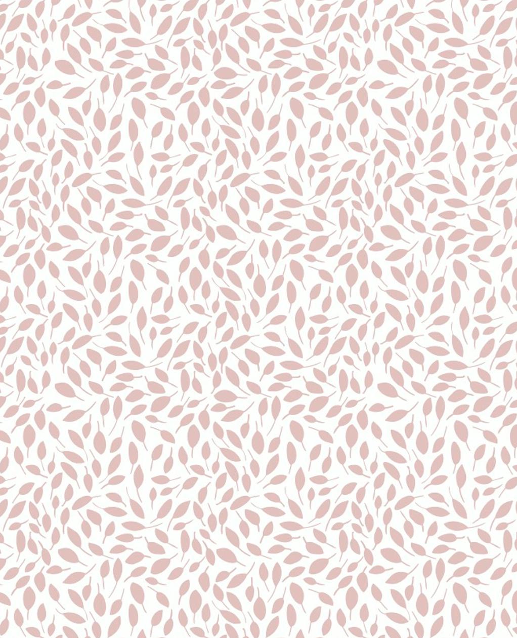 Pink Leaves Pima Cotton Baby One-Piece Pajamas