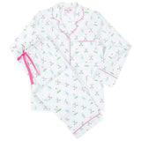 Women's Golf Long PJ Set - Organic Cotton Poplin