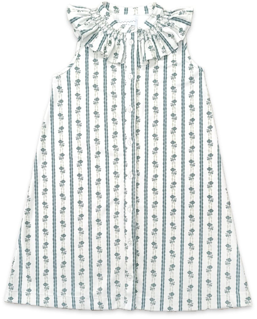 Molly Anne Sleeveless Dress in Scallop Stripe