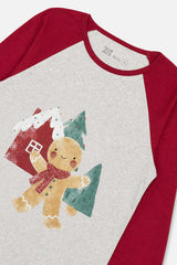 Women Two Piece Christmas Pajama Set Holiday Print