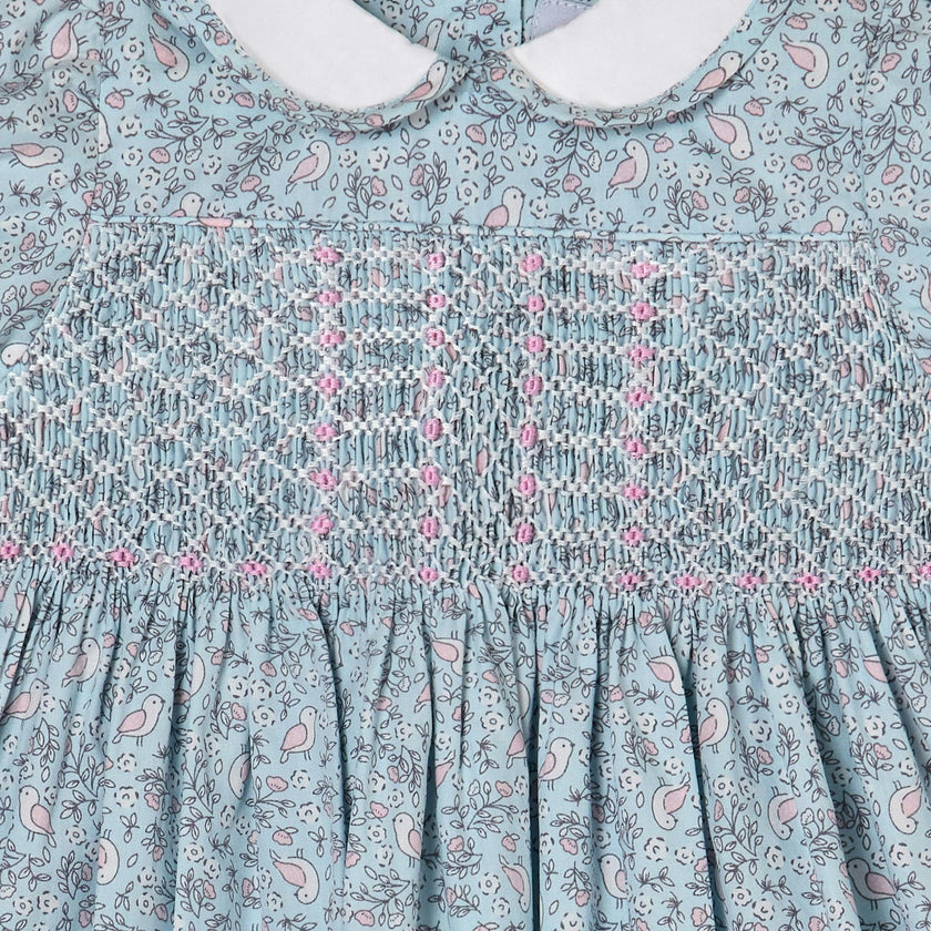 Hand-Smocked Baby Dress - Aderyn