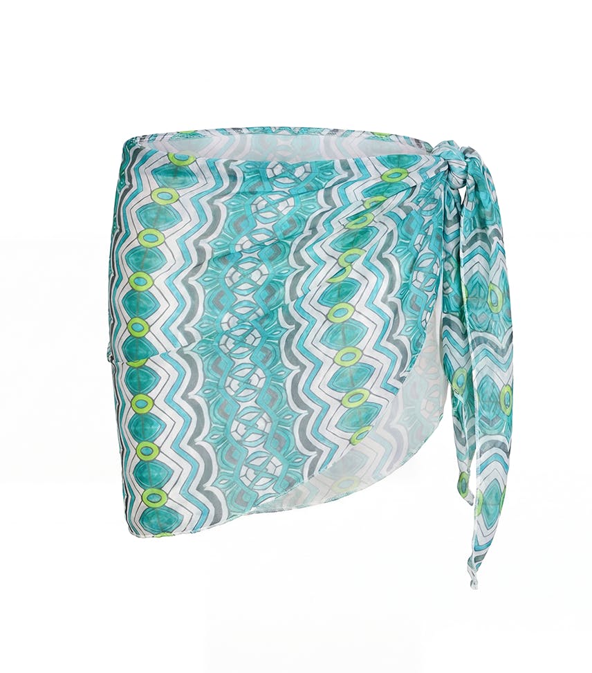sarong abstract green