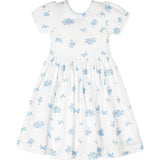 Organic Puff Sleeve Sateen Party Dress, White