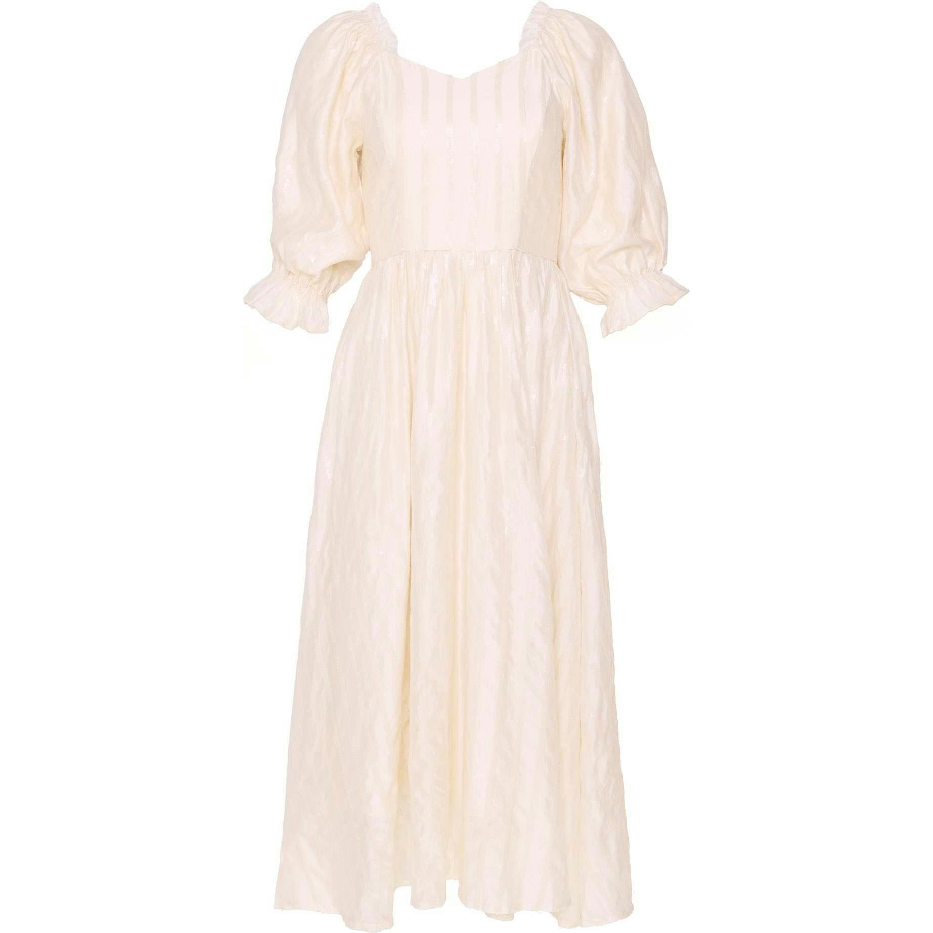 Tindra Dress in Cream Sequin