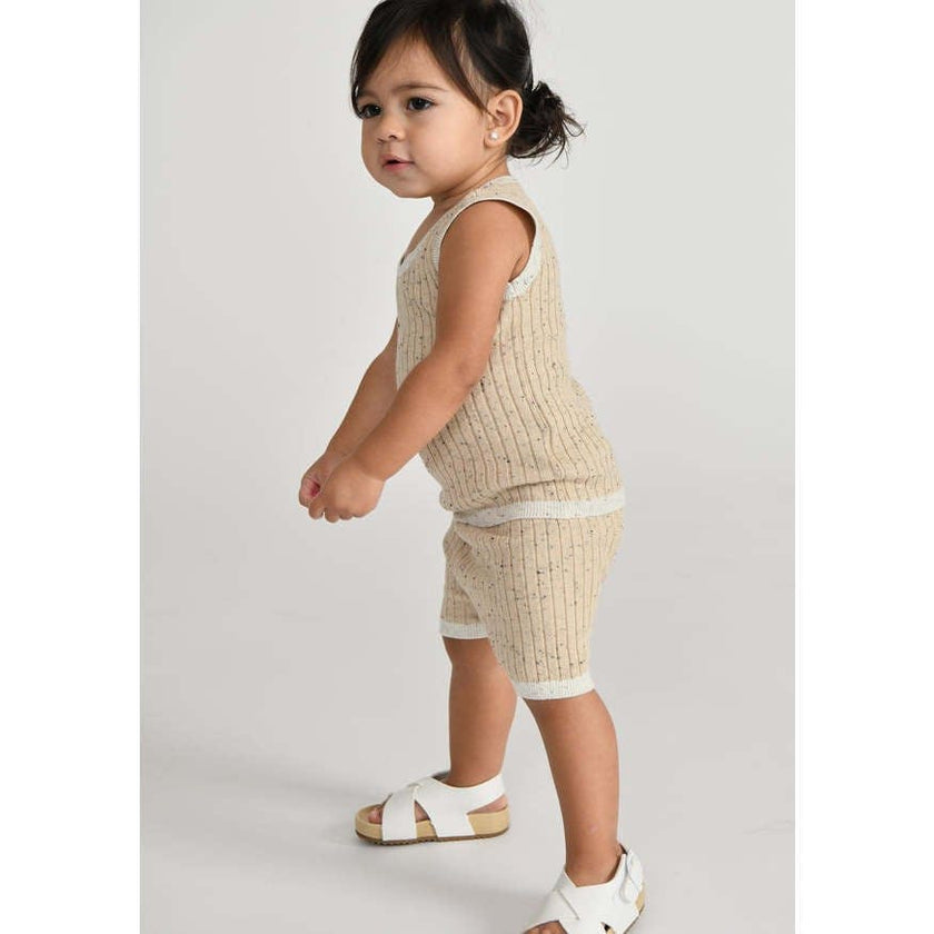 Baby Hug Me Ribbed Contrast Trim Tank Top