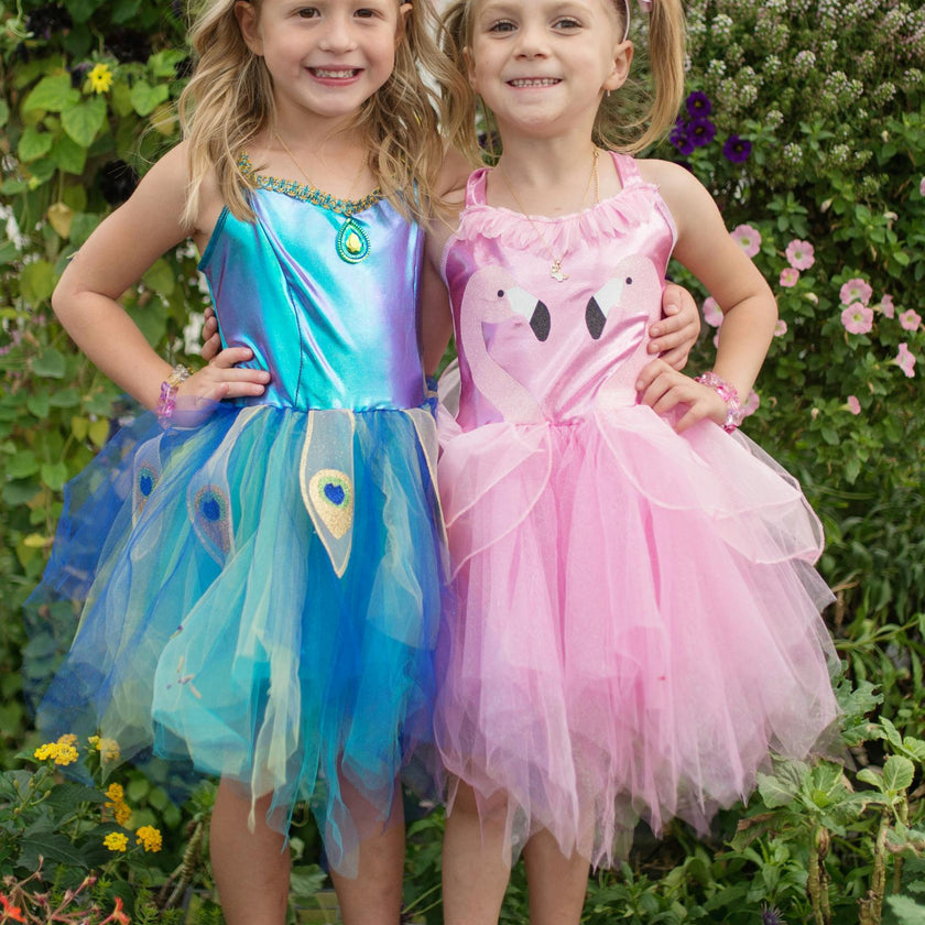 Pretty Peacock Dress & Headband