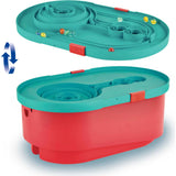 Quadrilla Stack Track Bucket Wooden Marble Run Construction
