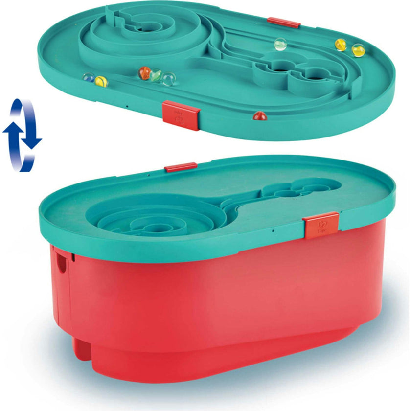Quadrilla Stack Track Bucket Wooden Marble Run Construction
