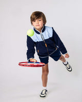 Kids Fleece Jacket in Navy Blue