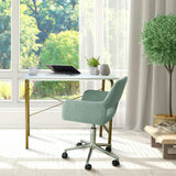 40" Home Office Computer Desk with Metal Base