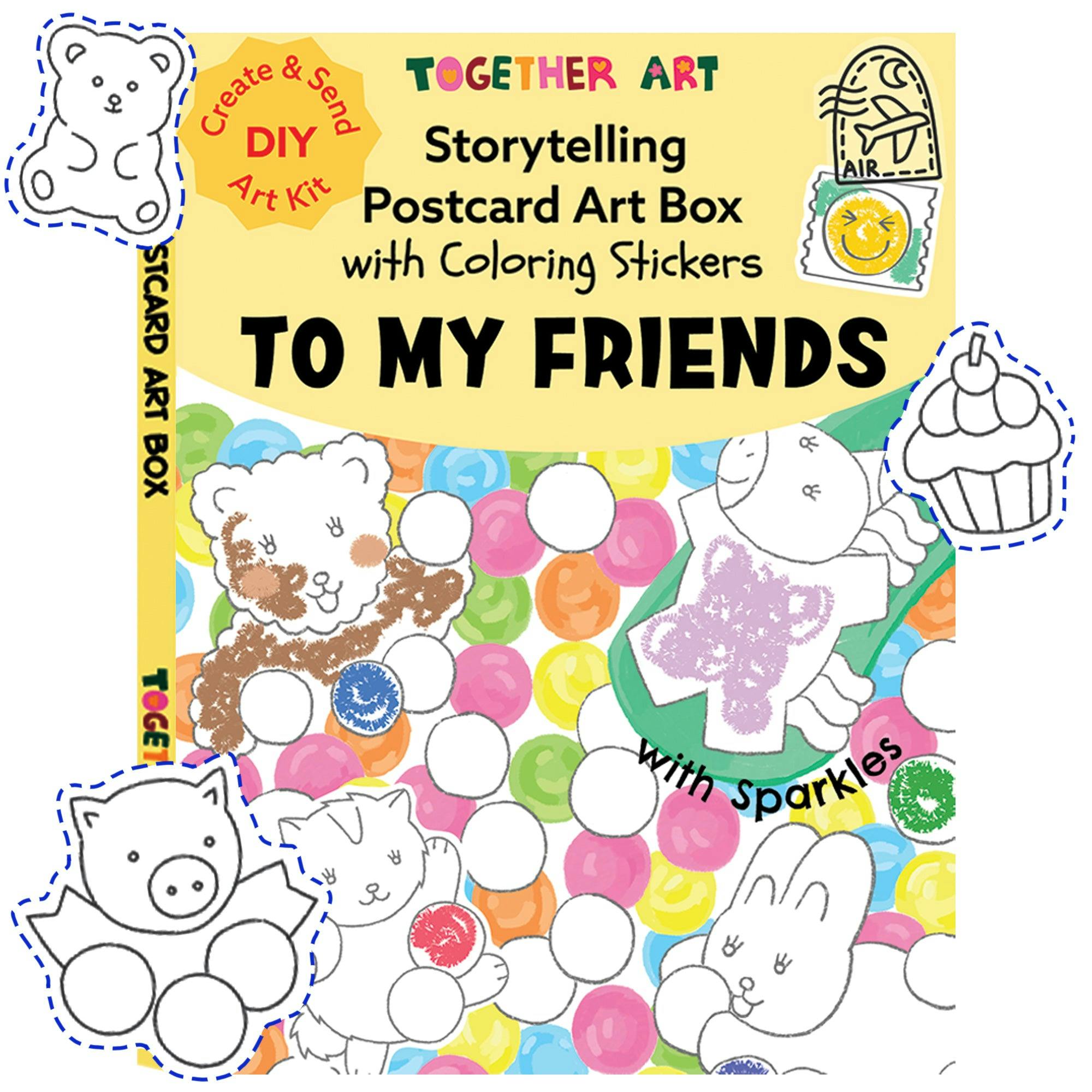To My Friends Postcard Art Kit