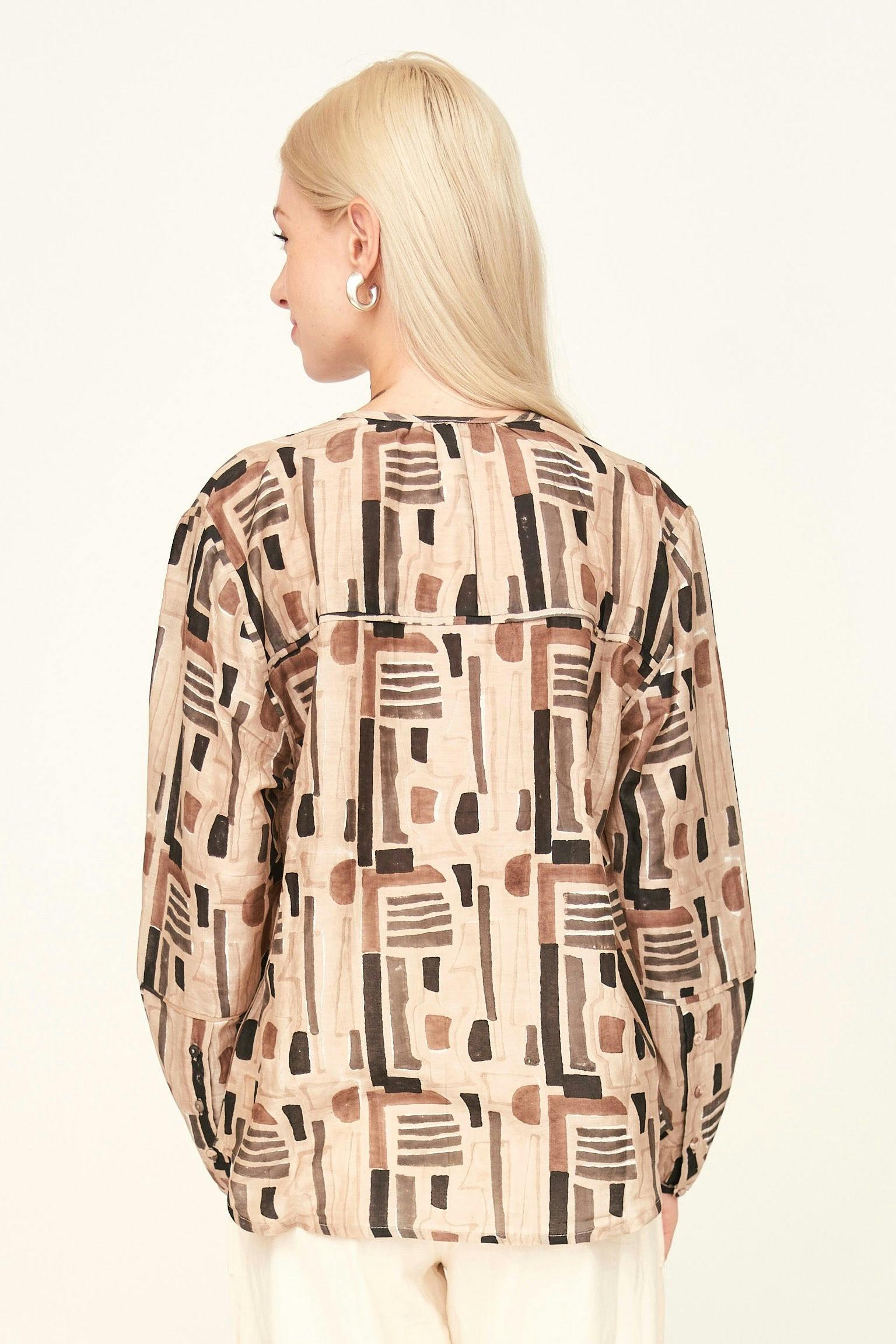 Dakota Blouse, Brown