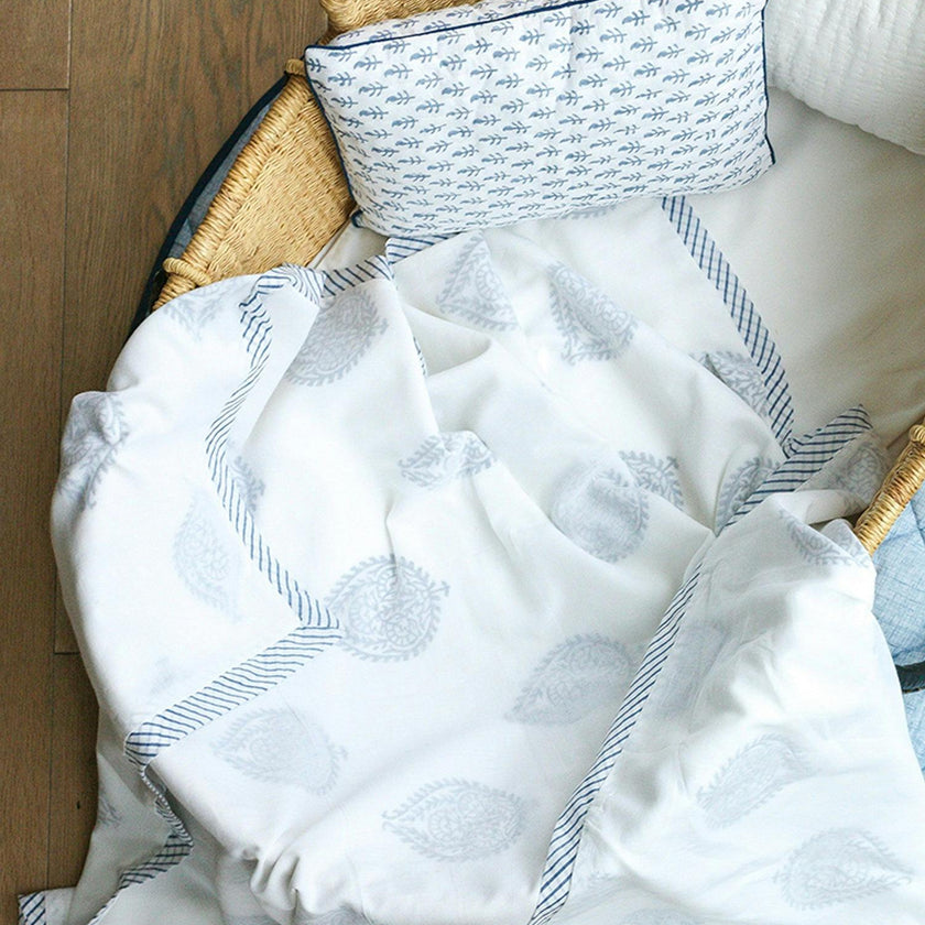 Block-Printed Cotton Dohar