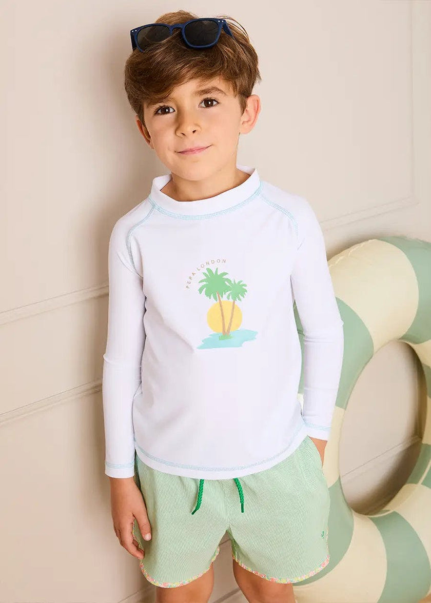 Oasis Rashguard in White (12mths-6yrs)