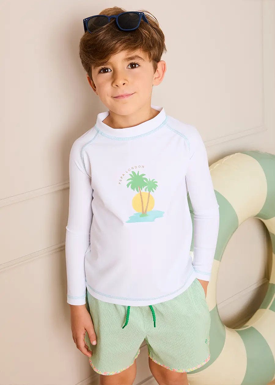 Oasis Rashguard in White (12mths-6yrs)