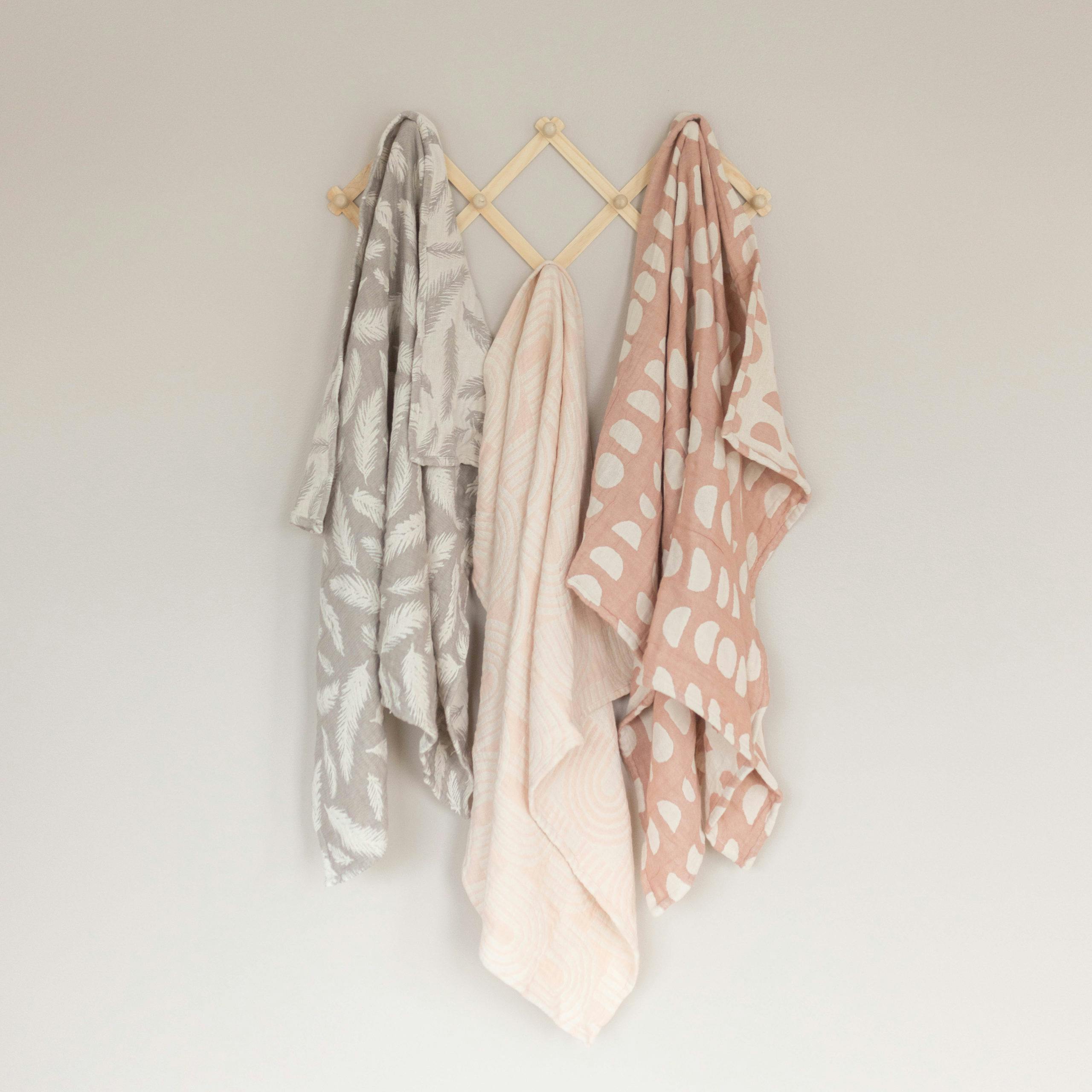 Cotton Jacquard Baby Blanket (Copper Moon Phase)