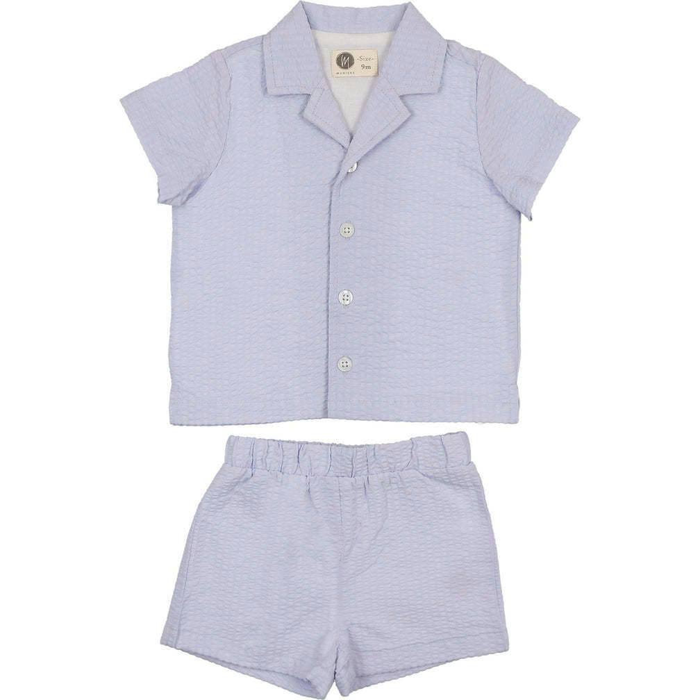 Textured Printed Boys 2Pc Set