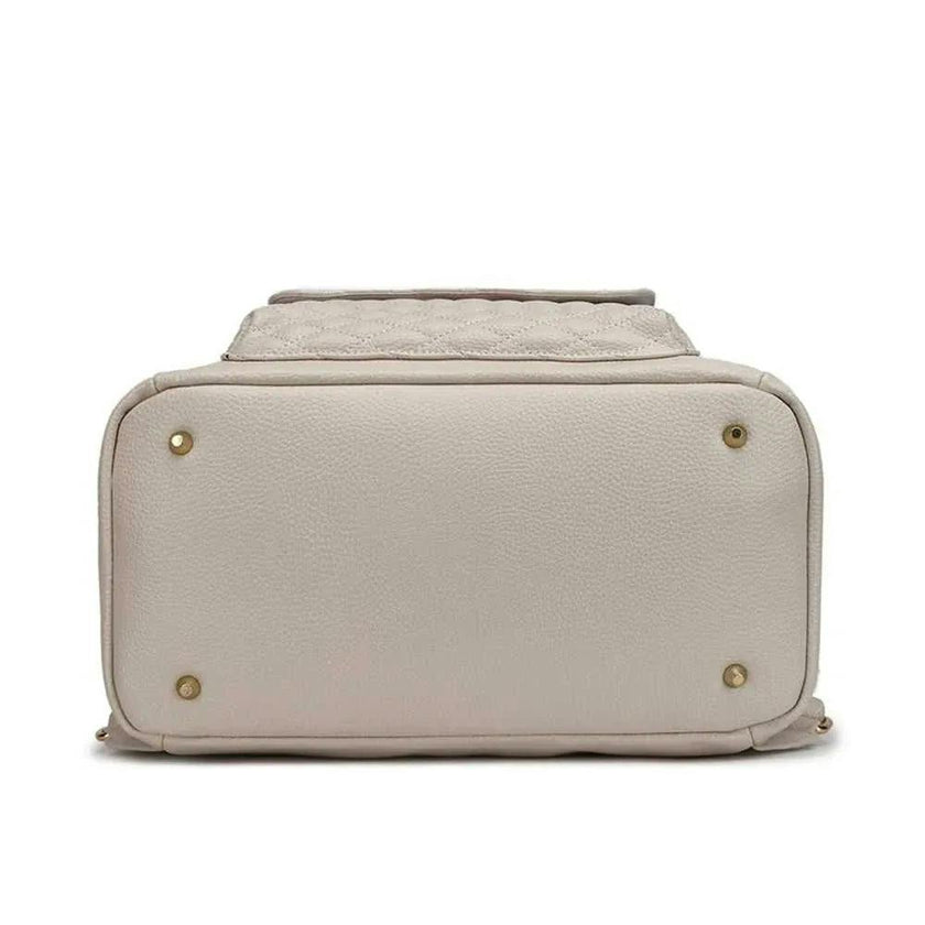 Monaco Diaper Bag | Pearl White