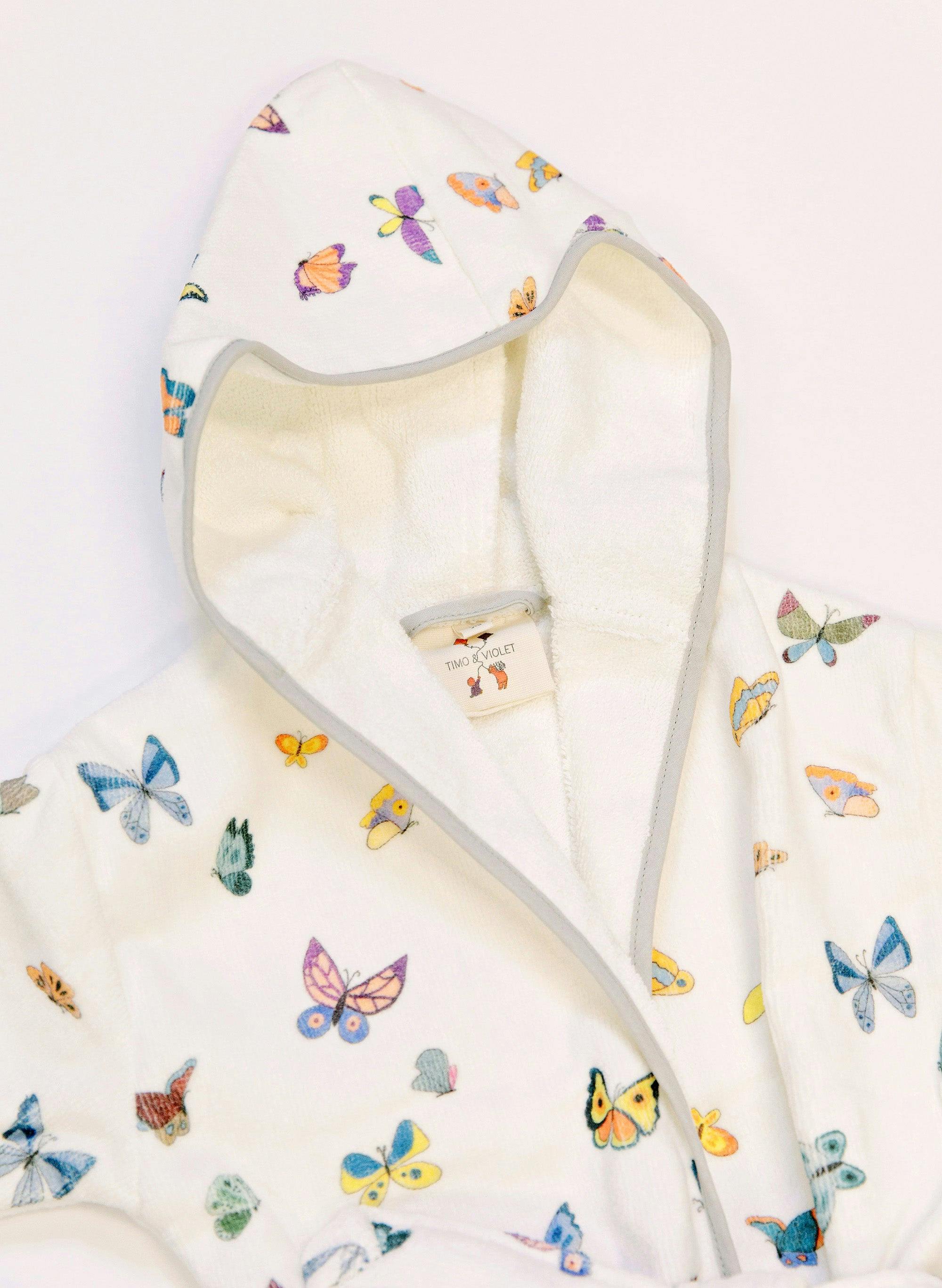 Organic Children’s Bathrobe – Madame Butterfly