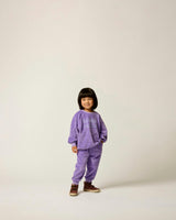 Velour Weekend Jogger in Violet