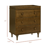 Babyletto Lolly 3-Drawer Compact Changer Dresser with Removable Changing Tray (34")