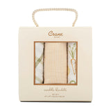 Clementine Cotton Muslin Swaddle Blanket Set (Veggies, Set of 3)