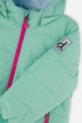 Two Piece Play Snowsuit Mint Green