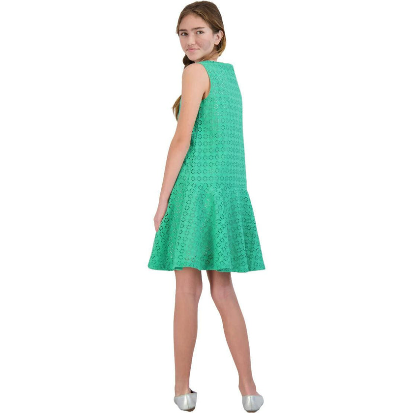 Pilar Peplum Hem Dress, Green