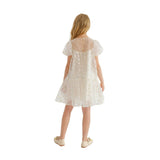 White Perivale Floral Overlay Dress