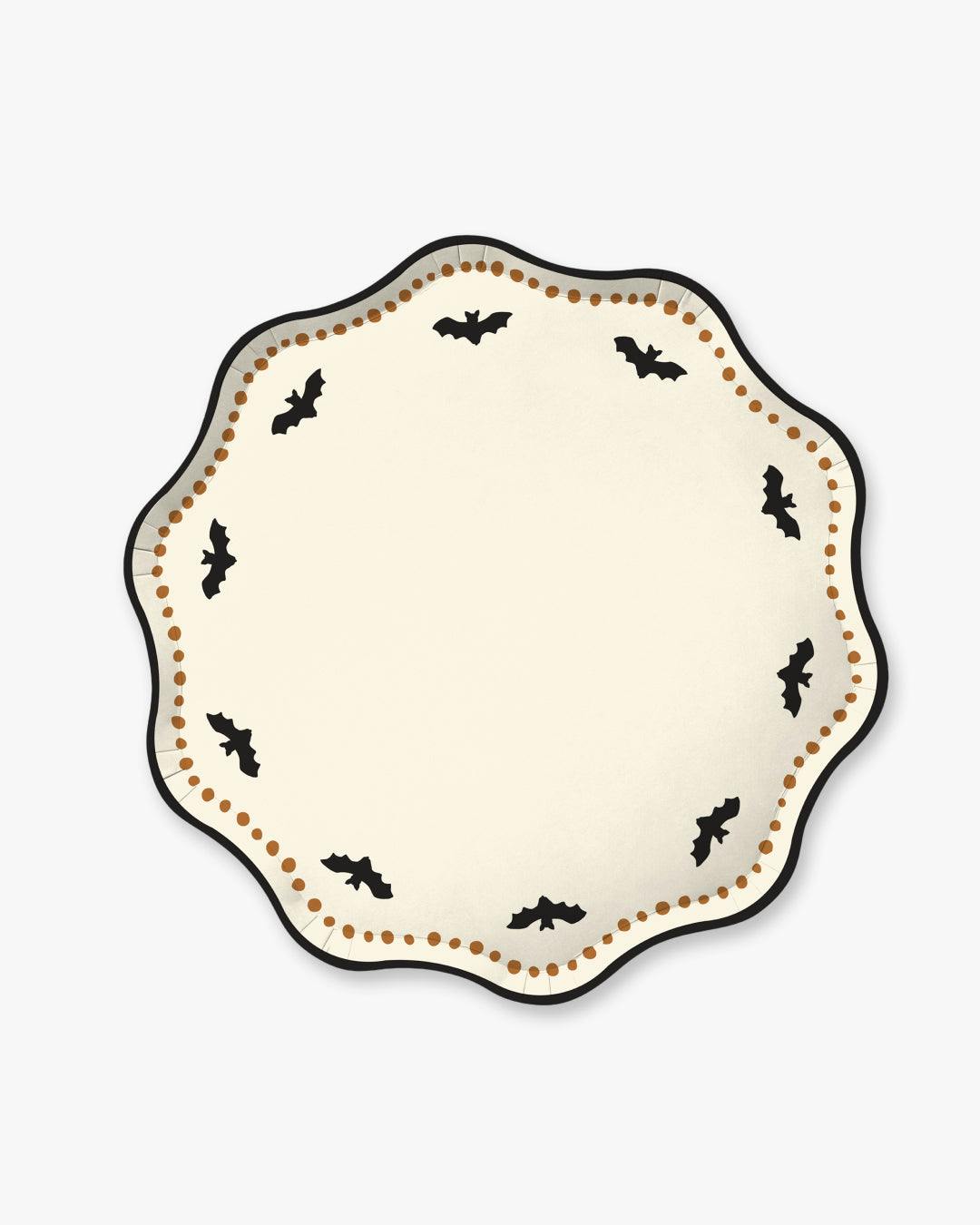 Charlotte Dinner Plate - Bone/Orange