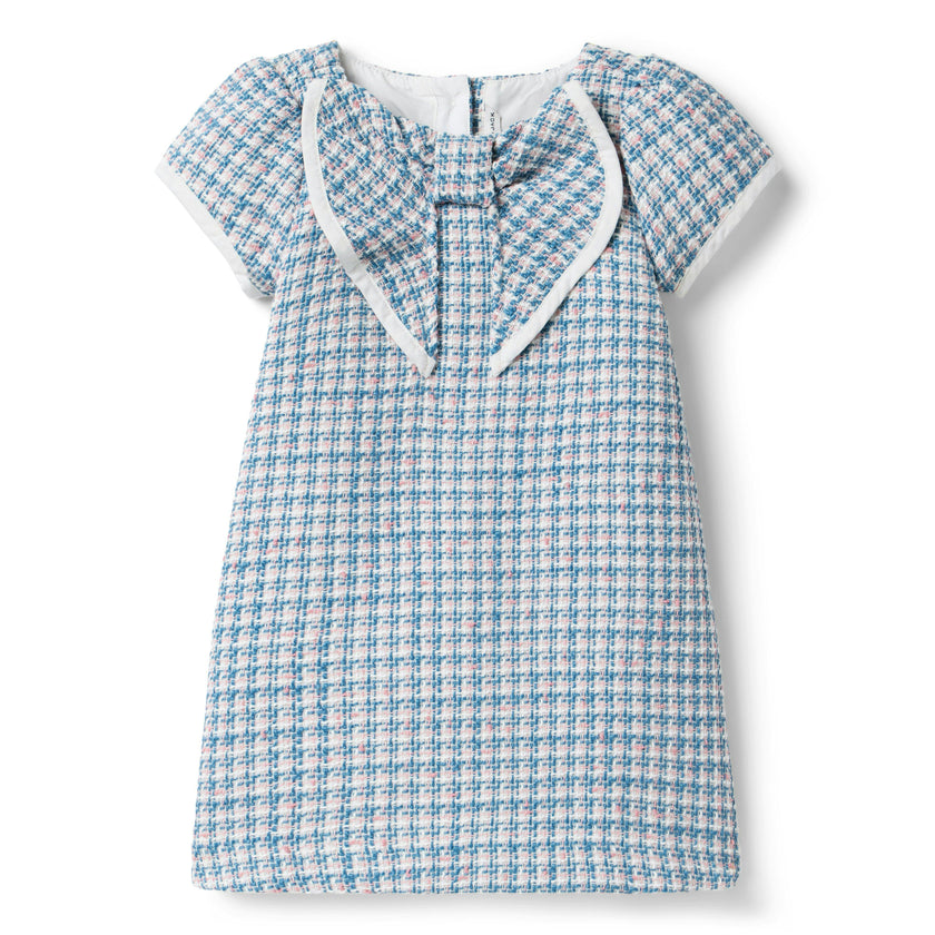 The Tweed Bow Dress, multicolor