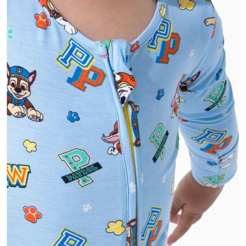 PAW Patrol: Varsity Blue Bamboo Convertible Footie