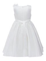 White Denali Satin Dress
