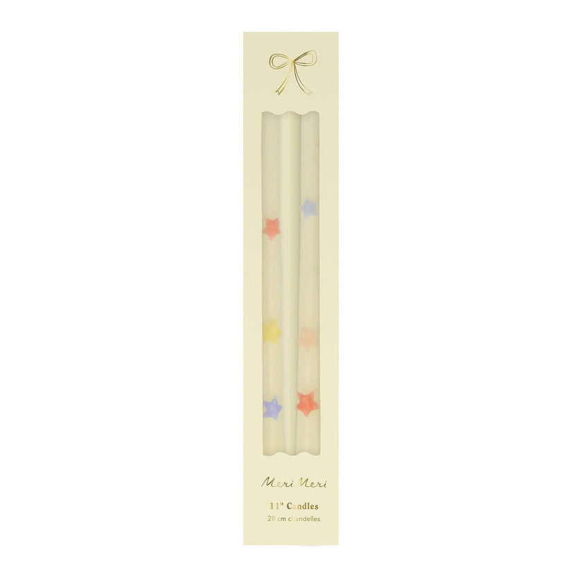 Mixed Star Taper Candles