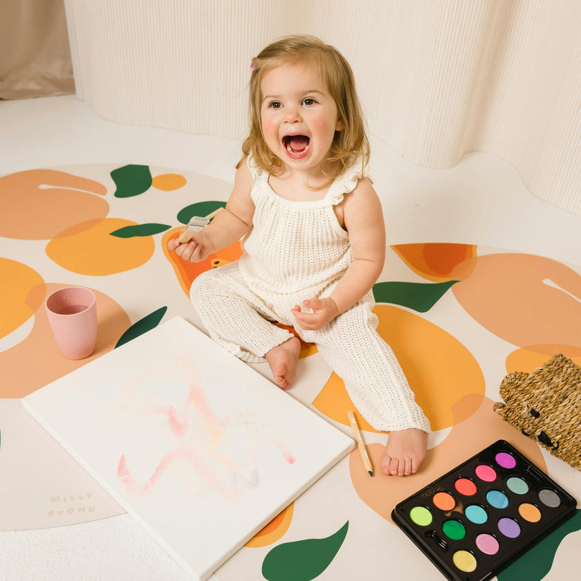 Catch All Mat for Mealtime & Playtime Mess