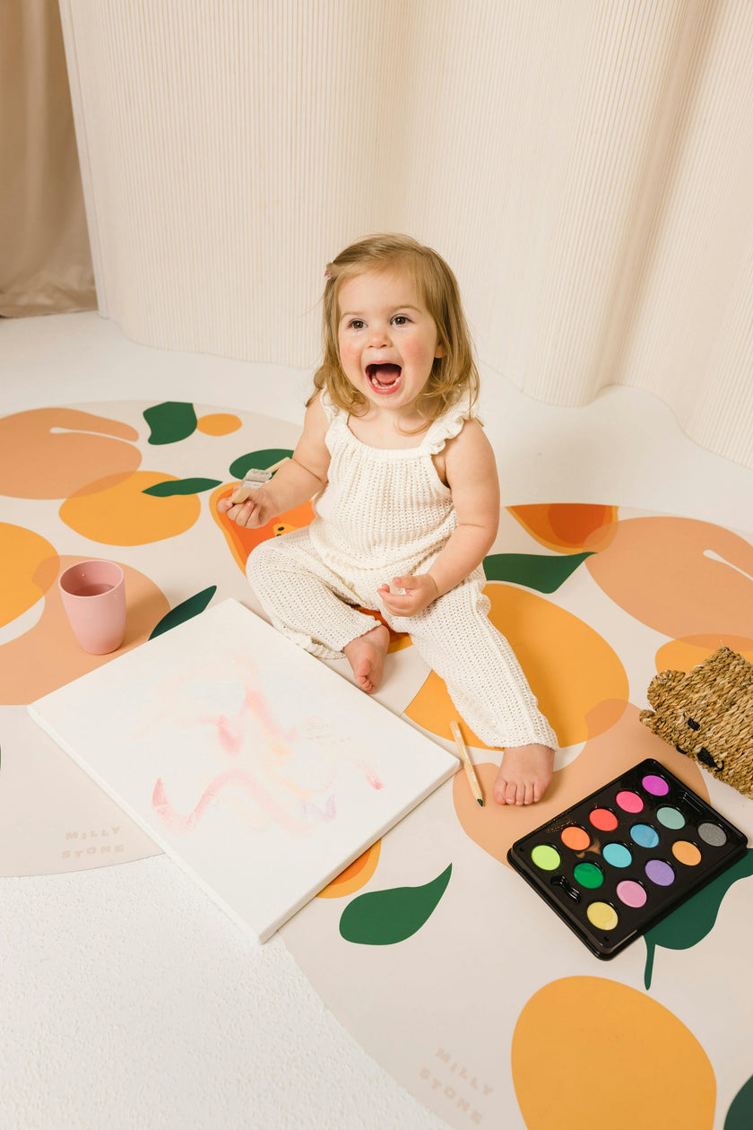 Catch All Mat for Mealtime & Playtime Mess