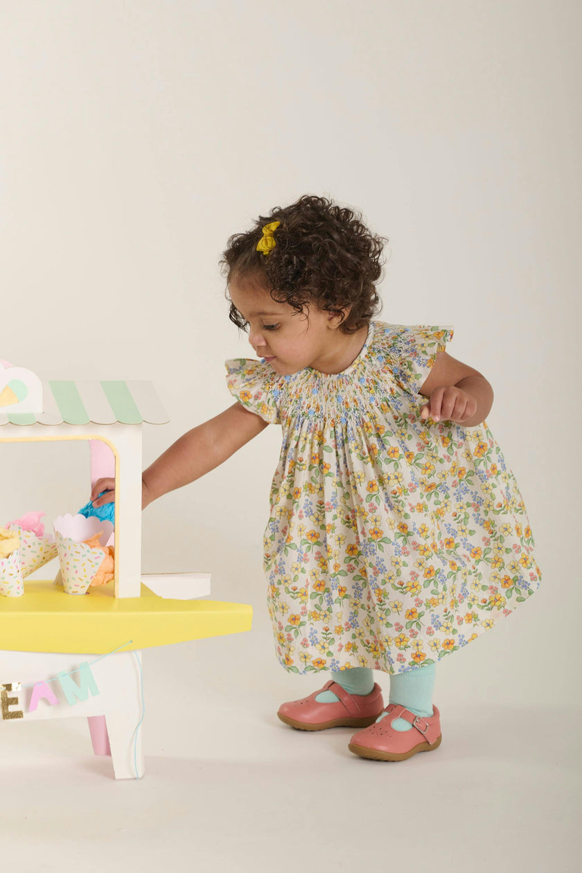 Hand-Smocked Baby Dress - Cassia