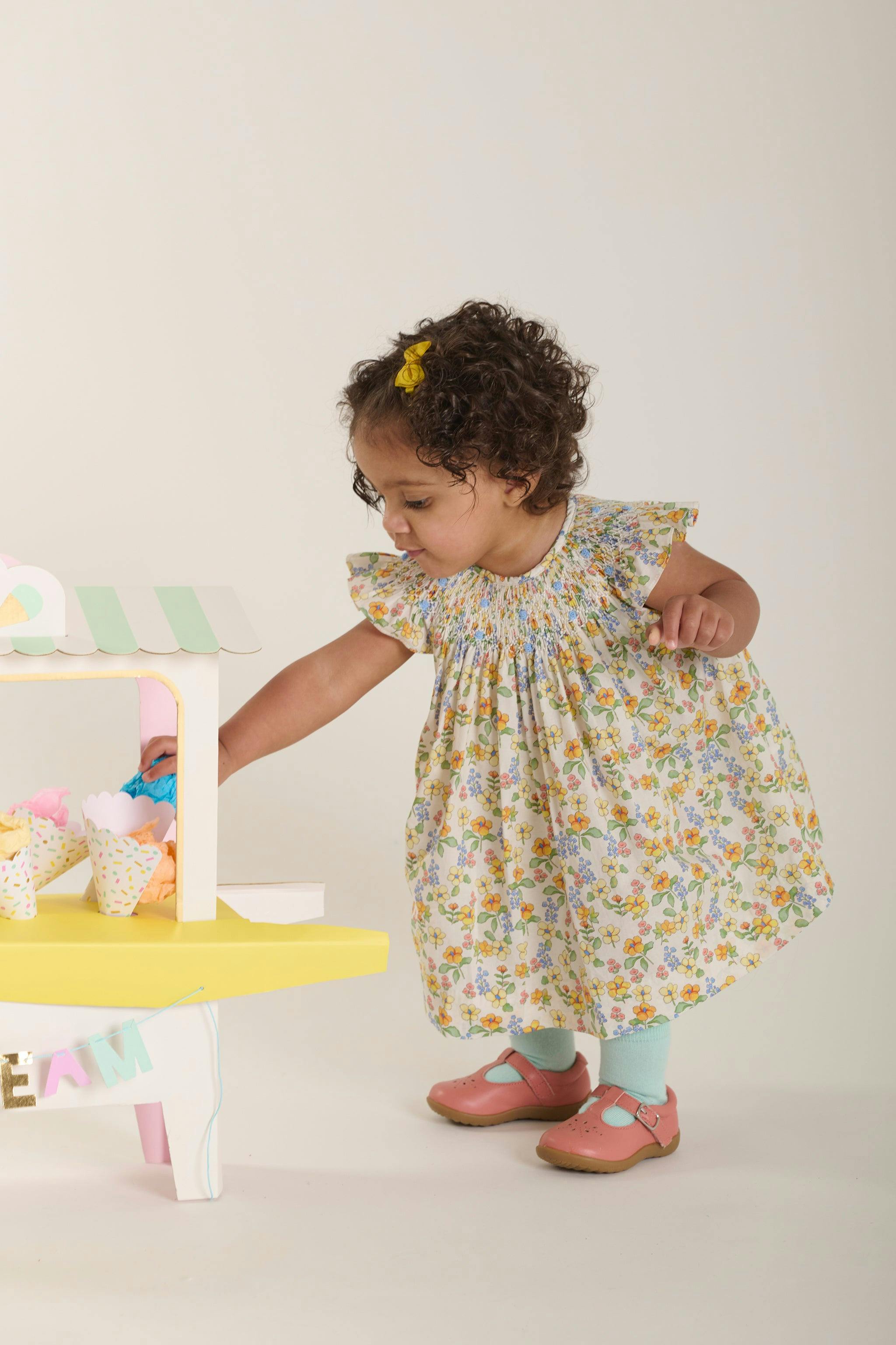 Hand-Smocked Baby Dress - Cassia