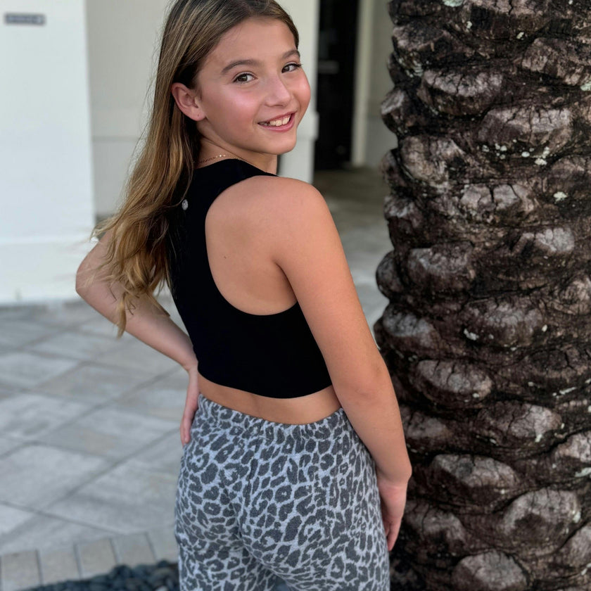 Girls Cheetah Joggers