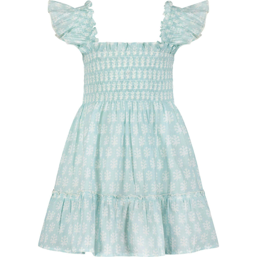 Mini Paloma Girl's Dress Seafoam Booty, Green