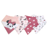 4 Pack Baby Bandana Bibs - Minnie Mouse