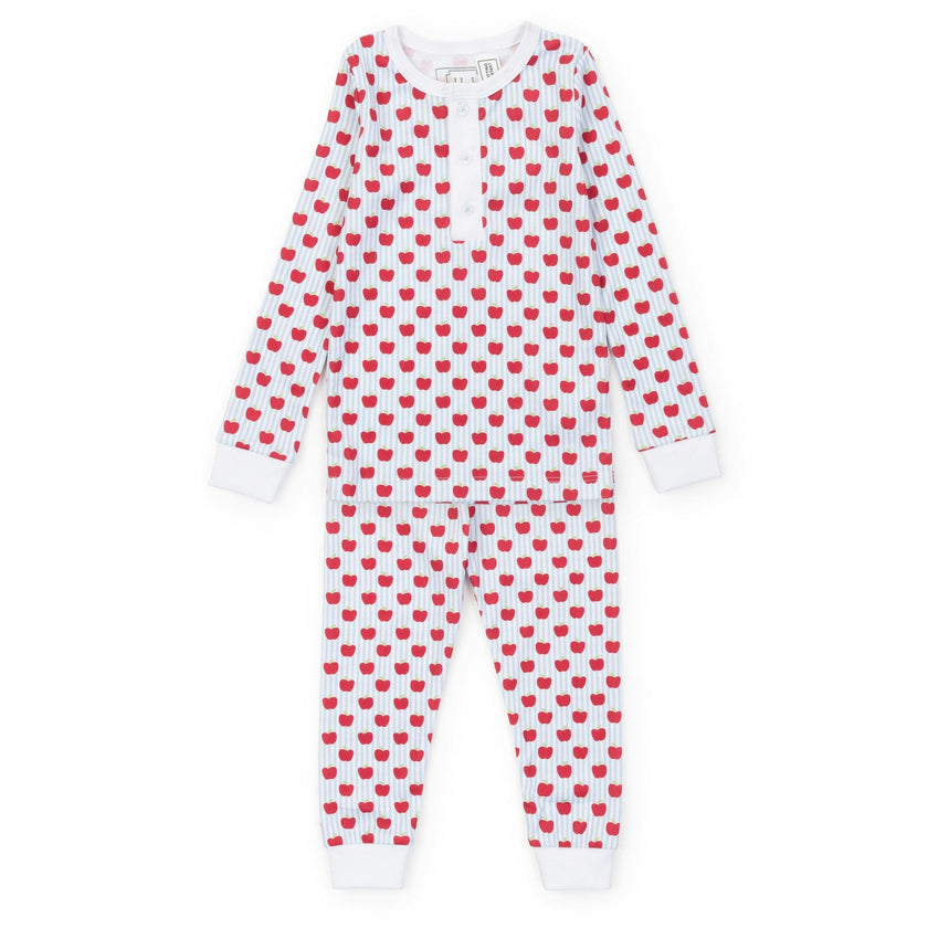 Jack Boys' Pajama Pant Set - Schoolhouse Apples Blue
