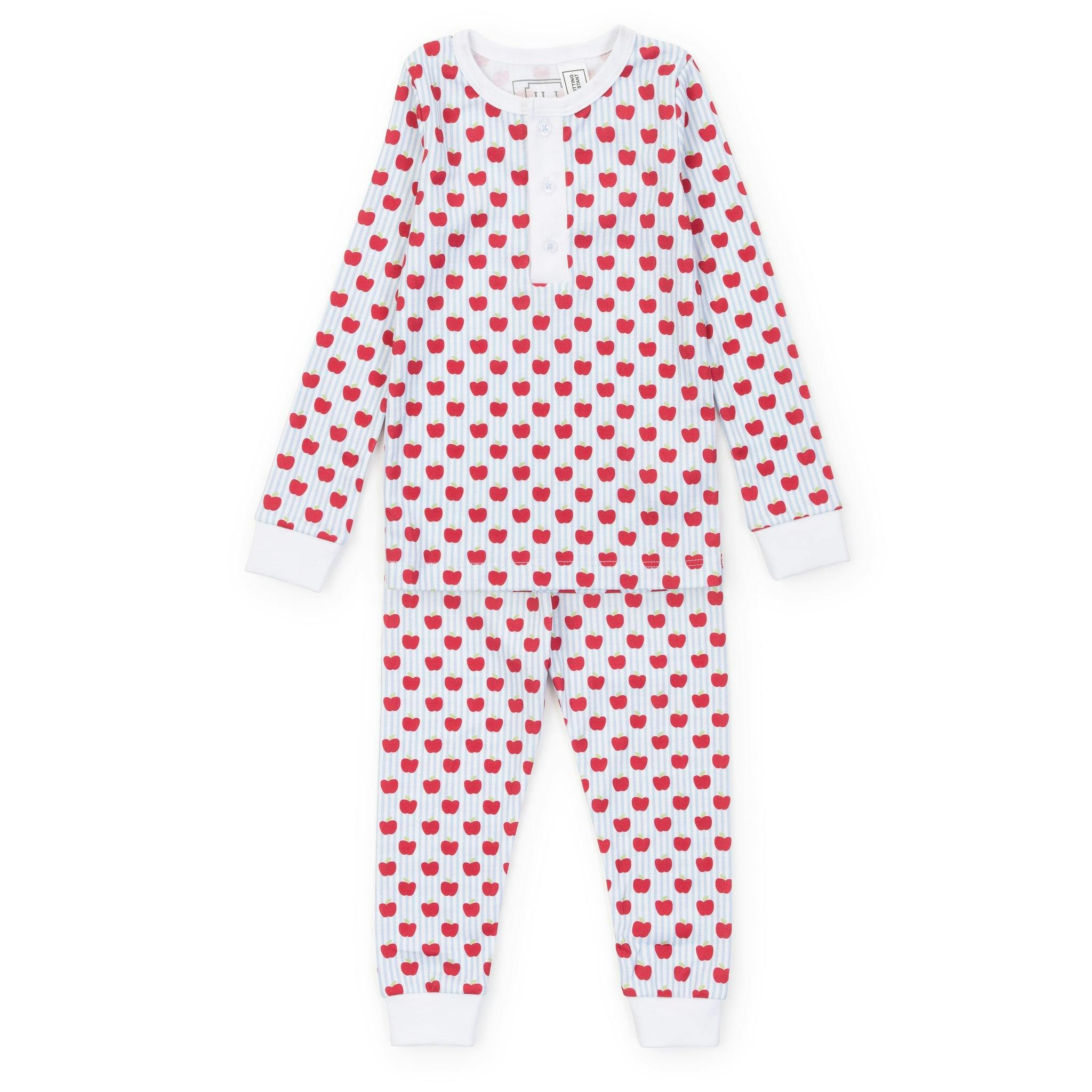 Jack Boys' Pajama Pant Set - Schoolhouse Apples Blue