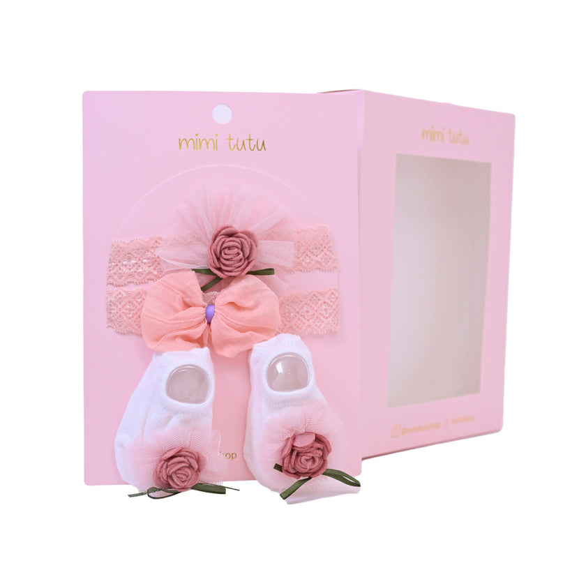 Lace Headband & Sock Gift Set