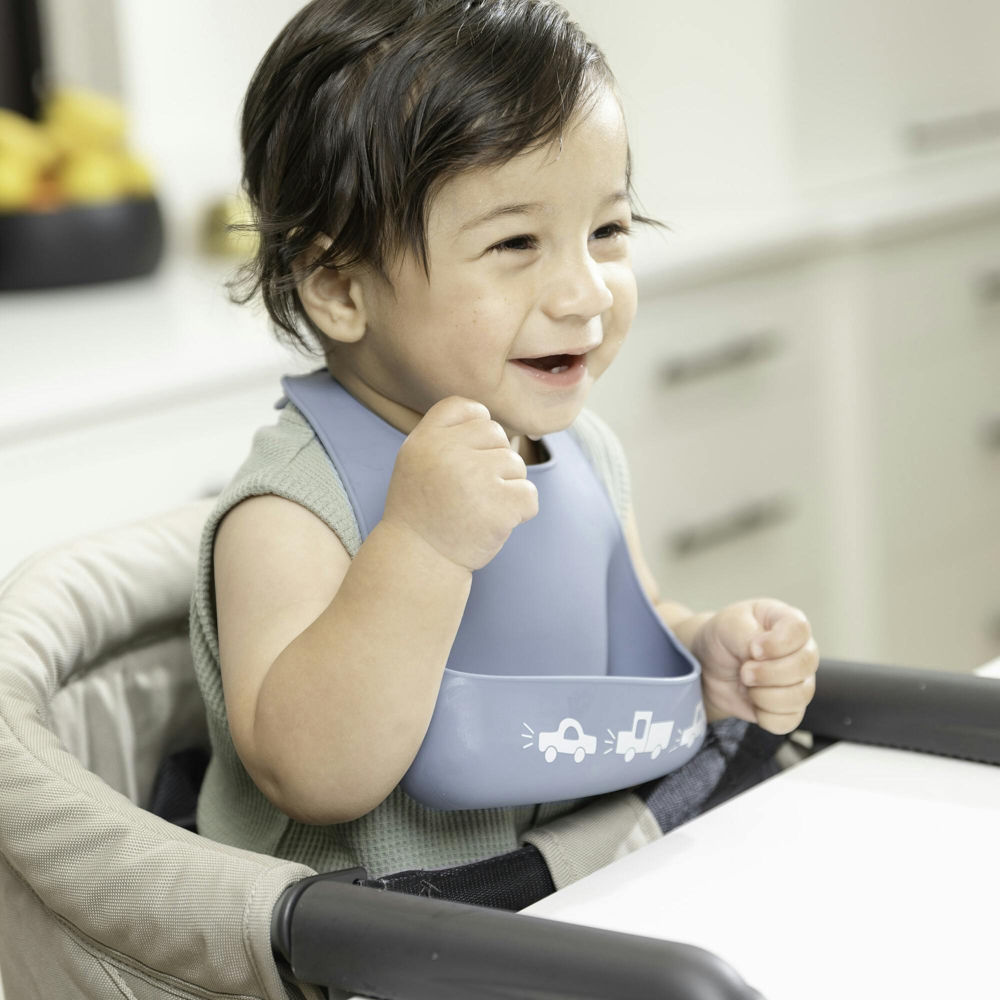 Traffic Jam Little Bites Narrow Bib