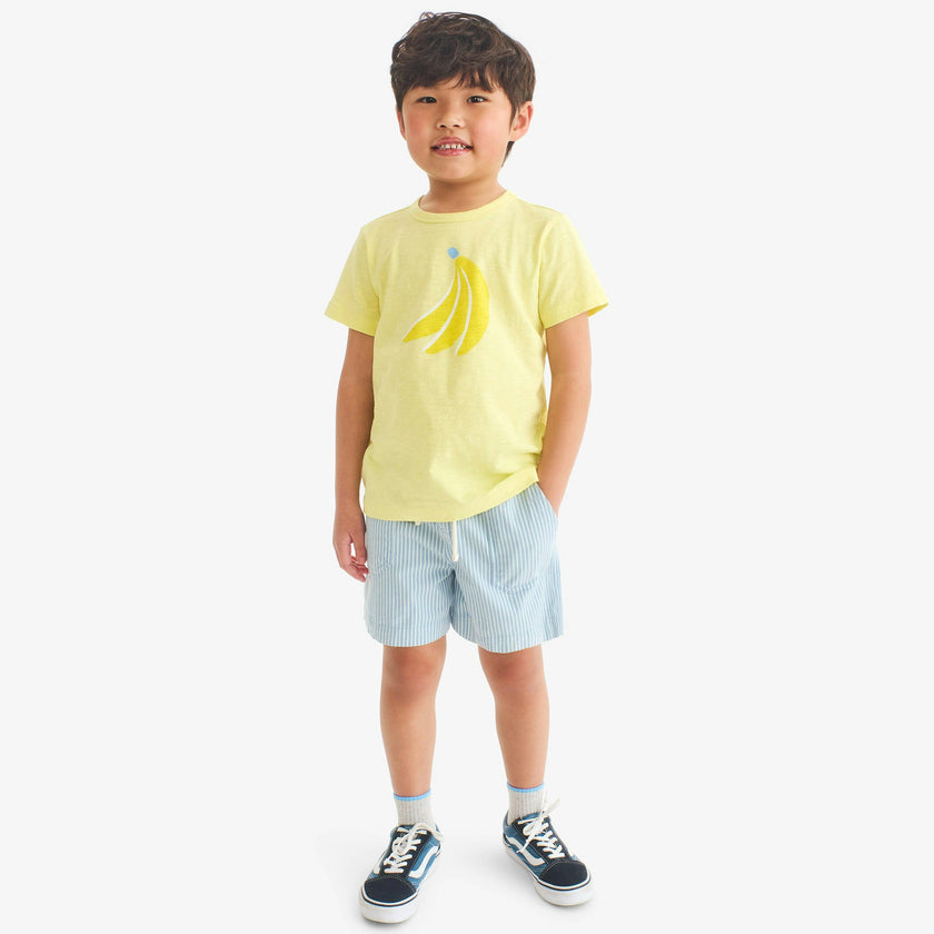 Clearance kids stretch chino short in boardwalk stripe