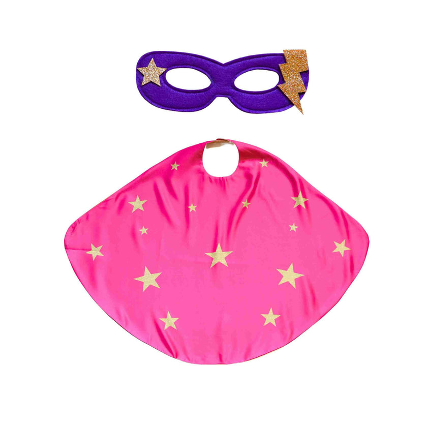 Superhero Star Power Cape Set, Pink